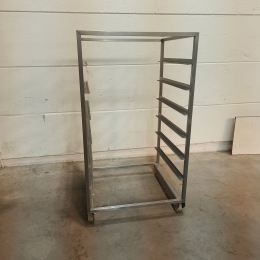 Rvs kar - 93x85x166 cm 